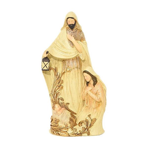 Sagrada Família Menino Jesus em Resina - 26cm - 1 unidade - Cromus - Rizzo
