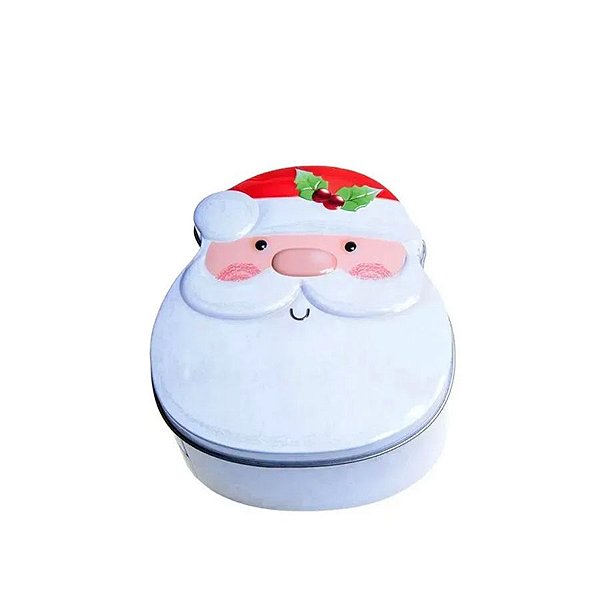 Lata de Metal Decorativa Noel - 13cm - 1 unidade - Cromus - Rizzo