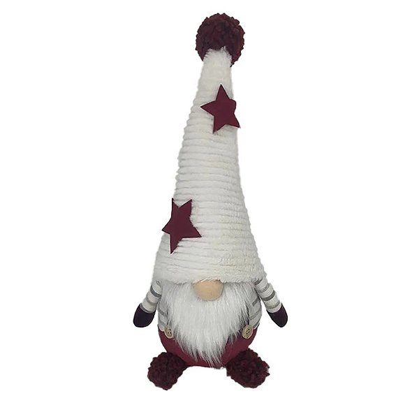 Papai Noel Decorativo Em Pé - Vermelho/Branco - 35cm - 1 unidade - Rizzo