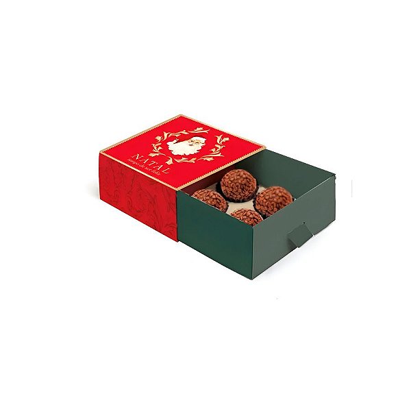 Caixa Com Puxador de Natal - Noel Vitoriano  - 10 unidades - Cromus - Rizzo