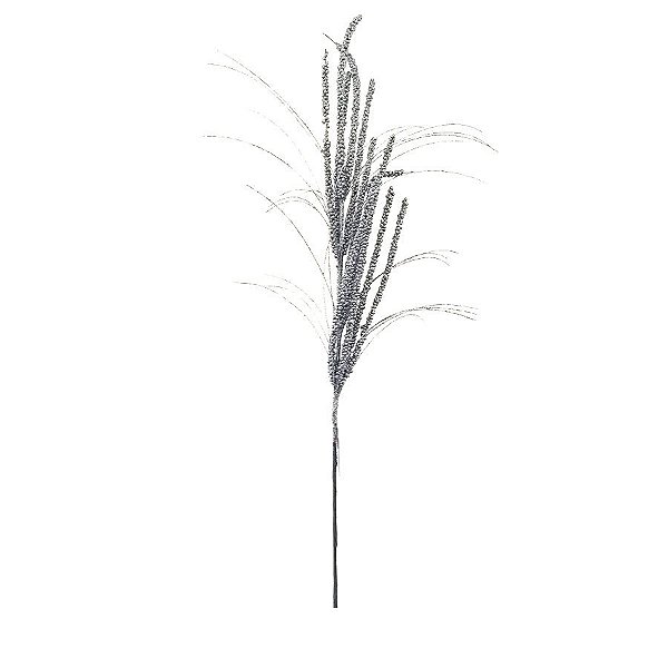 Galho Decorativo de Natal - Prata - 89cm - 1 unidade - Rizzo