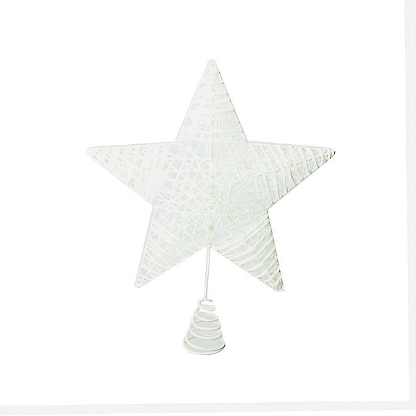Estrela Decorativa de Natal - Branco - 35cm - 1 unidade - Rizzo