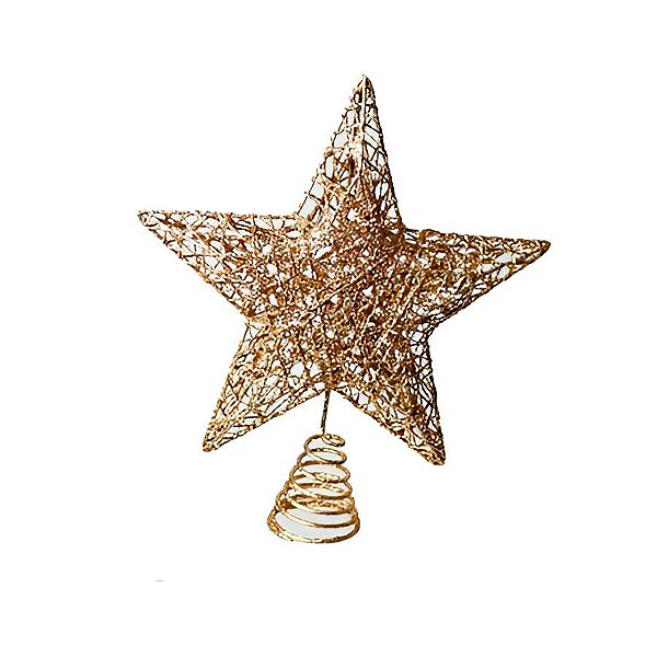 Estrela Decorativa de Natal - Dourado - 30cm - 1 unidade - Rizzo