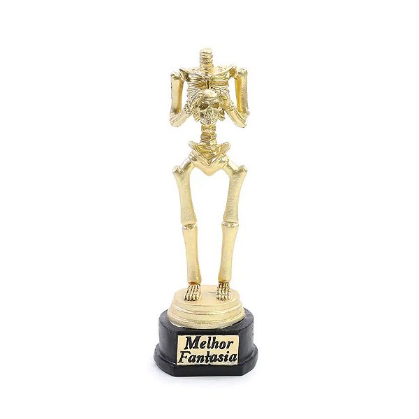 Enfeite Decorativo Halloween - Caveira "Melhor Fantasia" - 18cm - 1 unidade - Cromus - Rizzo