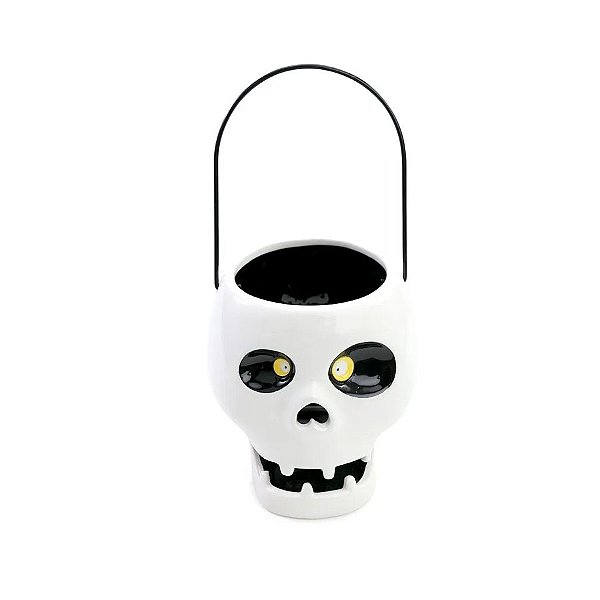 Enfeite Decorativo Halloween - Lanterna de Caveira - 14cm - 1 unidade - Cromus - Rizzo