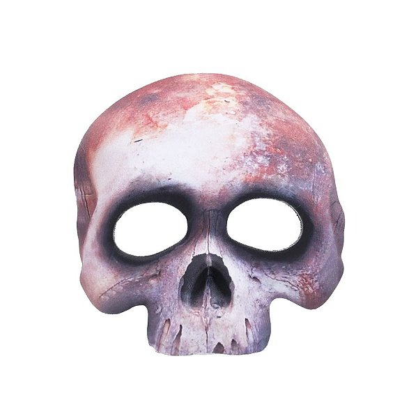 Máscara de Halloween Caveira de Terror - Roxo/Vermelho  - 1 unidade - Cromus - Rizzo
