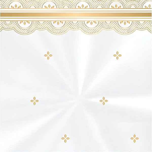Saco Transparente Decorado - Lulis Ouro - 50 unidades - Cromus - Rizzo