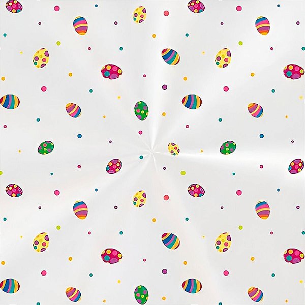 Saco Transparente Decorado - Páscoa Fun - 100 unidades - Cromus - Rizzo