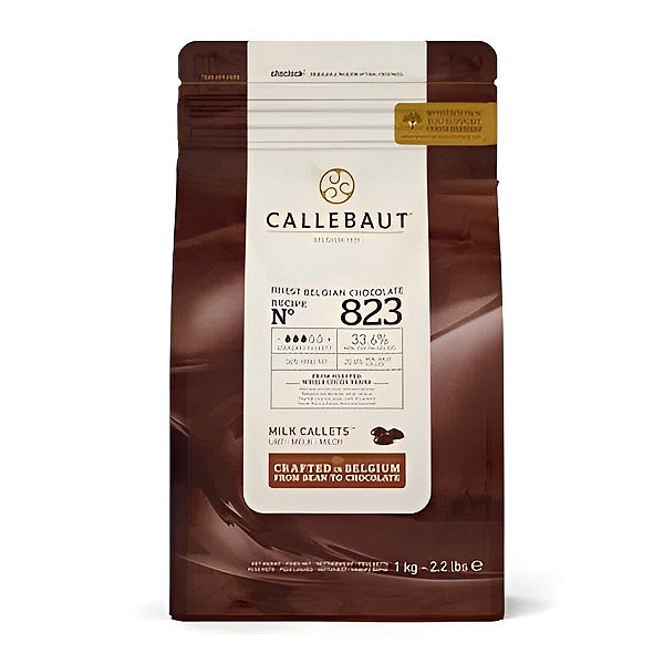 Chocolate Belga Callebaut - Gotas Ao Leite - N°823 - 1kg  - 1 unidade - Rizzo