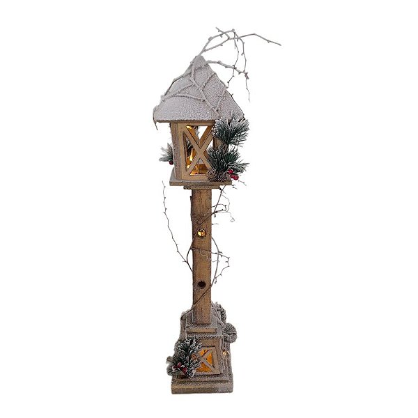 Enfeite Decorativo de Natal - Poste com Led - 78cm - 1 unidade - Rizzo