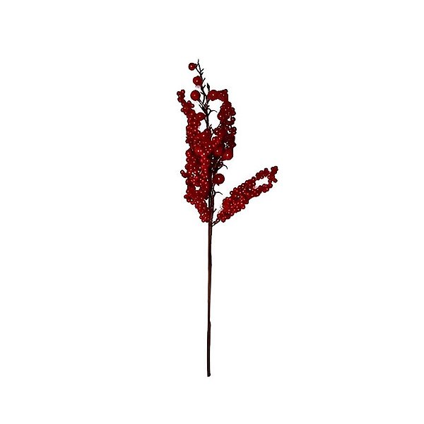Galho Berry de Natal - Vermelho - 48cm - 1 unidade - Rizzo