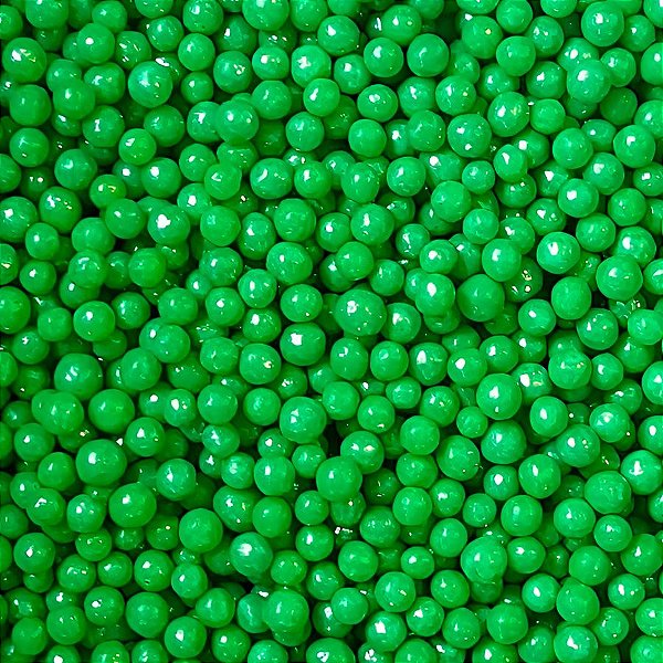 Confeito Pérolas - Verde - Pequeno - 60g - 1 unidade - Morello - Rizzo