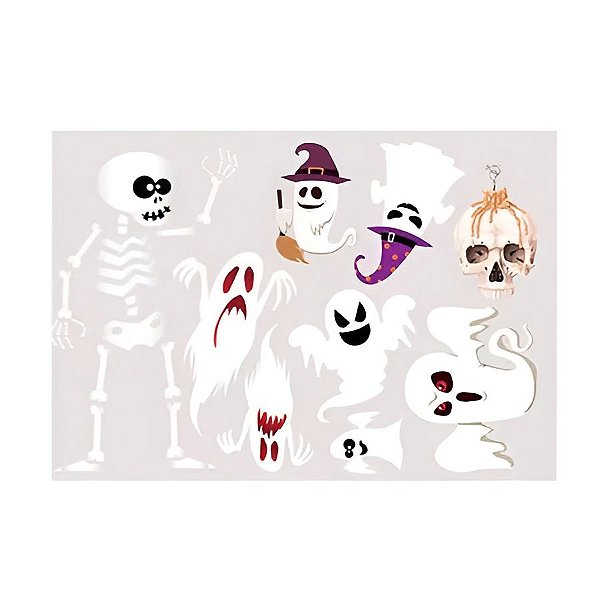 Adesivo Decorativo de Halloween - Fantasma  - 1 unidade - Rizzo