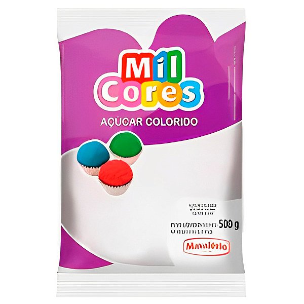 Açúcar Cristal Branco 500 g Mil Cores Mavalério Rizzo Confeitaria