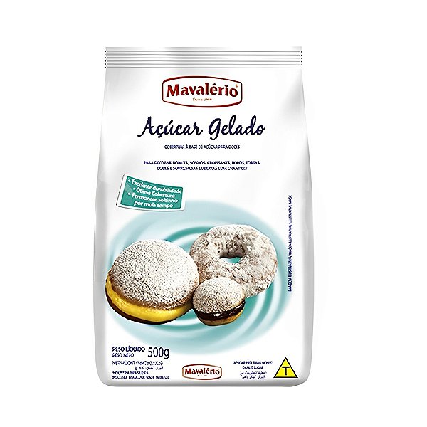 Açúcar Gelado - 500g - Mavalério - Rizzo Confeitaria