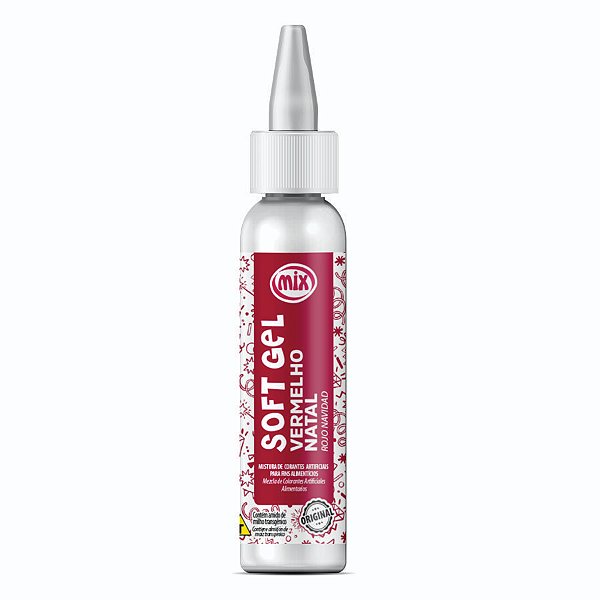 Corante Softgel Vermelho Natal 25g Mix