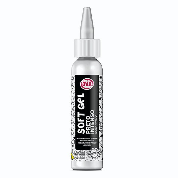 Corante Softgel Preto 25g Mix
