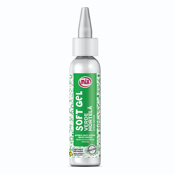 Corante Softgel Verde Hortelã 25g Mix