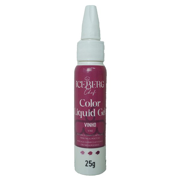 Corante Liquid Gel Vinho 25g - Iceberg