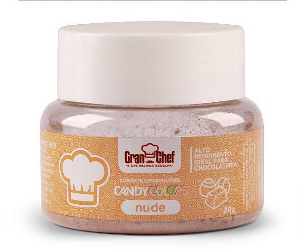 Corante em Pó Lipossolúvel Candy Colors Nude 30g Granchef