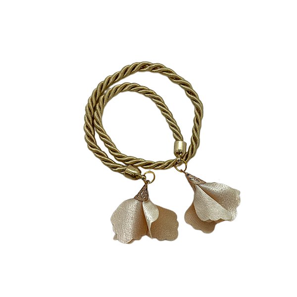 Cordão Decorativo - Dourado Flor - 32cm - 1 unidade - Rizzo