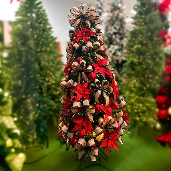 Kit Decoração para Árvore de Natal de 2,10m - Rústico - 1 unidade - Rizzo -  Rizzo Embalagens