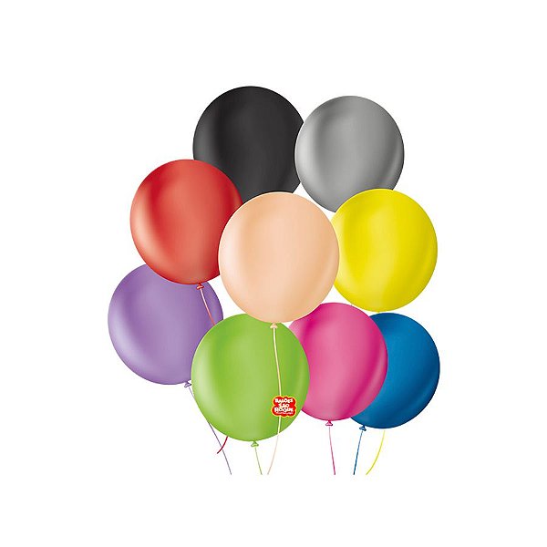 Balão Profissional Premium Uniq 11''27cm - Sortido - 25 unidades - Balões São Roque - Rizzo