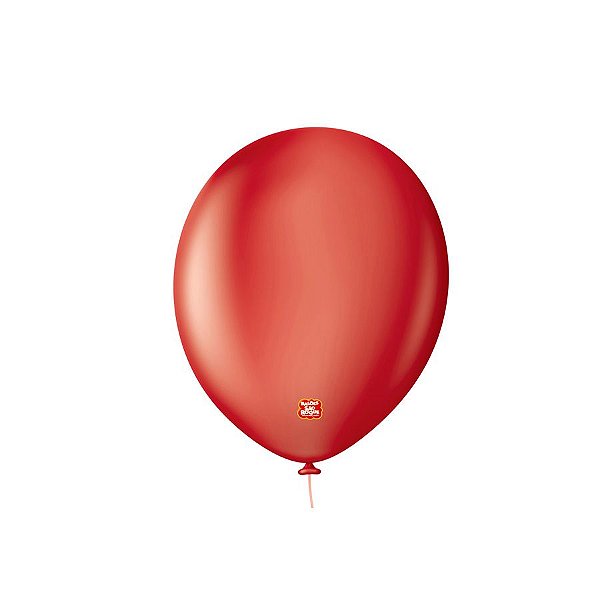 Balão Profissional Premium Uniq 9''23cm - Vermelho Intenso - 25 unidades - Balões São Roque - Rizzo