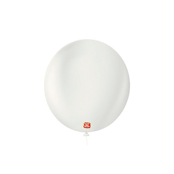 Balão Profissional Premium Uniq 9''23cm - Branco Absoluto - 25 unidades - Balões São Roque - Rizzo