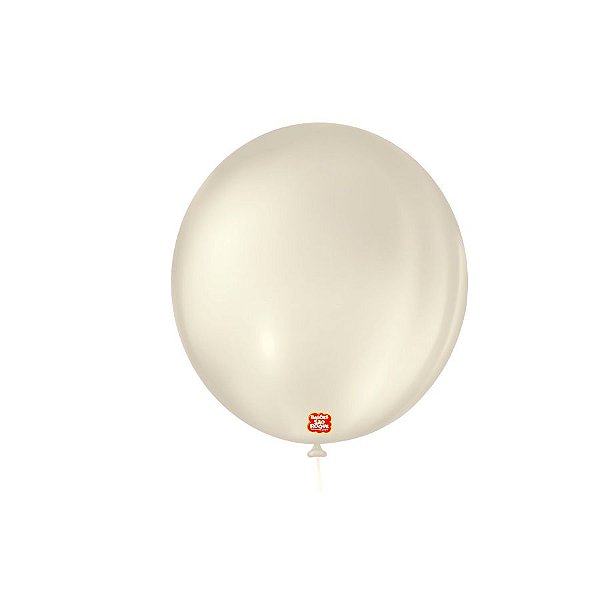 Balão de Festa Látex Liso 9''23cm Redondo  - Areia - 50 unidades - Balões São Roque - Rizzo