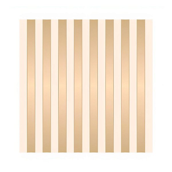 Saco Fundo Quadrado 25,5x7,5cm - Marfim/Ouro - 25 unidades - Cromus - Rizzo