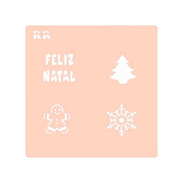 Stencil Natalinos 2 - Ref.4084 - 1 unidade - RR Cortadores - Rizzo