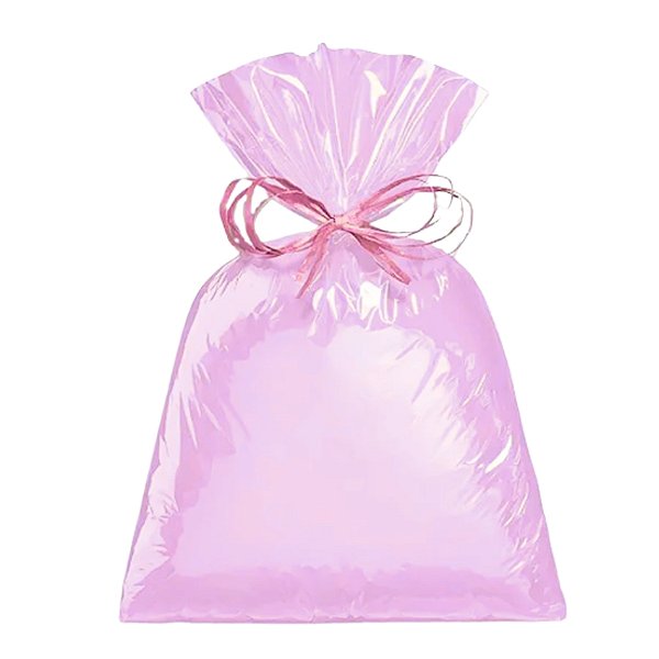 Saco para Presente Metalizado - Quartzo Rosa - Cromus - Rizzo