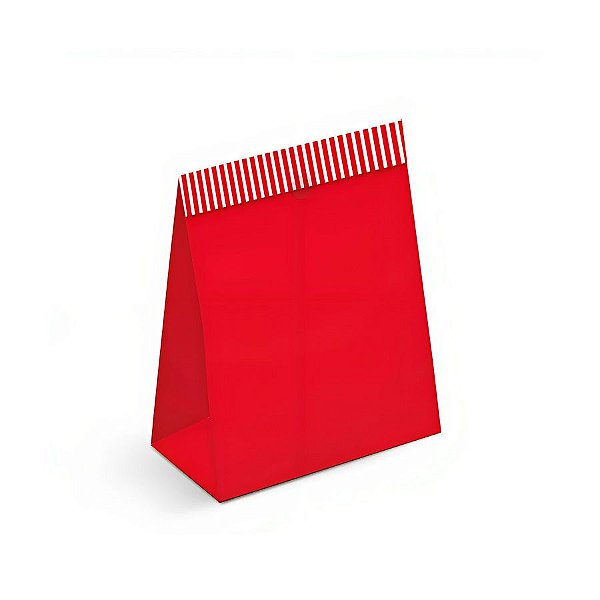 Saco de Papel para Presentes - Vermelho  - 10 unidades - Cromus - Rizzo