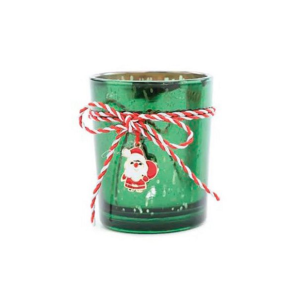 Enfeite de Natal - Porta Vela Verde - 6,5cm - 1 unidade - Cromus - Rizzo