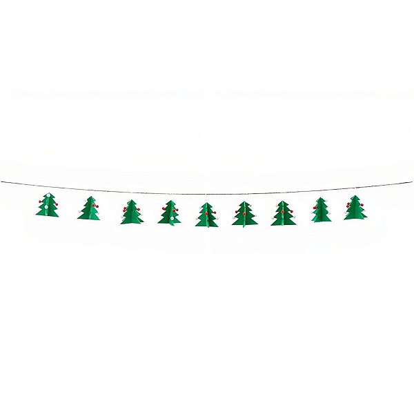 Cordão Decorativo de Natal - Árvores de Natal - 150cm - 1 unidade - Cromus - Rizzo