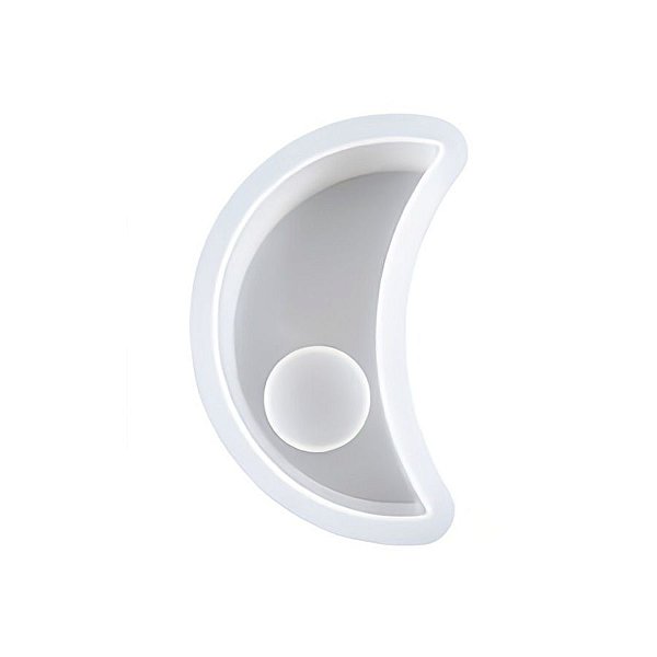 Molde de Silicone - Porta Vela Meia Lua - 16x9cm. - 1 unidade - Rizzo