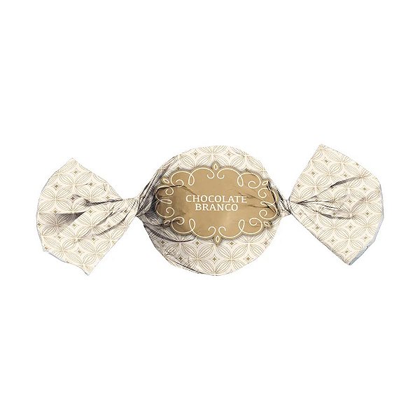 Papel Trufa 14,5x15,5cm -  Gostosura Chocolate Branco - 100 unidades - Cromus - Rizzo