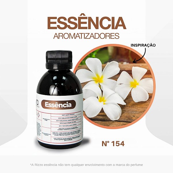 Essência Neroli e Frangipani Concentrada para Ambientes N°154 - 100 g - 1 unidade - Rizzo