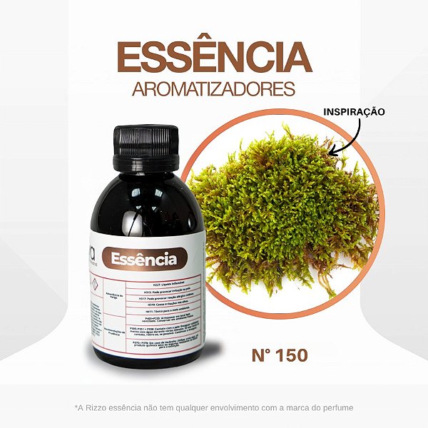 Essência Musgo de Carvalho Concentrada para Ambientes N°150 - 100 g - 1 unidade - Rizzo