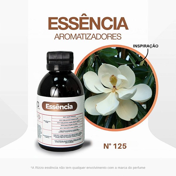 Essência Magnolia Pacífica Concentrada para Ambientes N°125 - 100 g - 1 unidade - Rizzo
