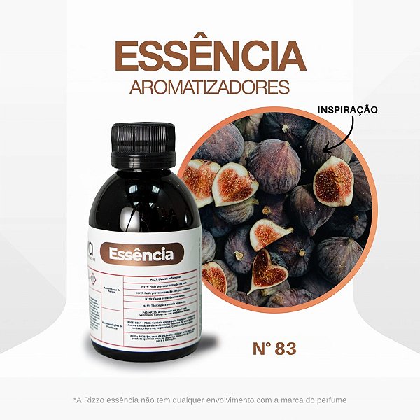 Essência Figo Negro Concentrada para Ambientes N°83 - 100 g - 1 unidade - Rizzo