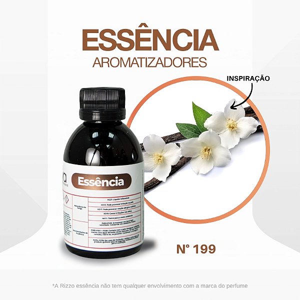 Essência Vanilla Flower Concentrada para Ambientes N°199 - 100 g - 1 unidade - Rizzo