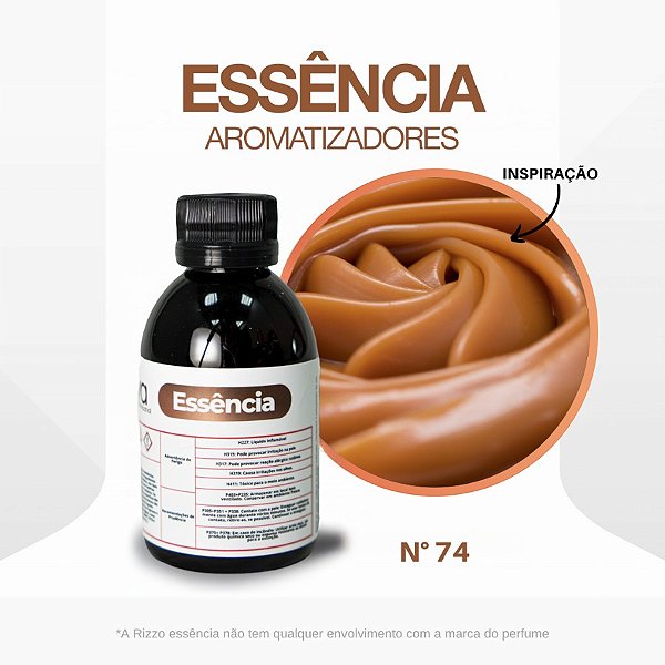 Essência Doce de Leite Concentrada para Ambientes N°74 - 100 g - 1 unidade - Rizzo