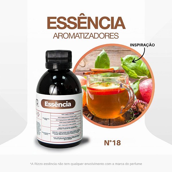 Essência Apple Spicy Tea Concentrada para Ambientes N°18 - 100 g - 1 unidade - Rizzo