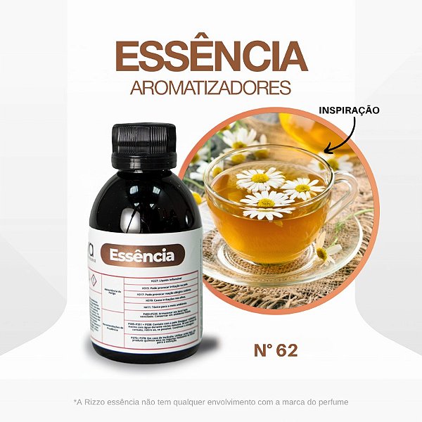 Essência Cha Branco Mega Concentrada para Ambientes N°62 - 100 g - 1 unidade - Rizzo
