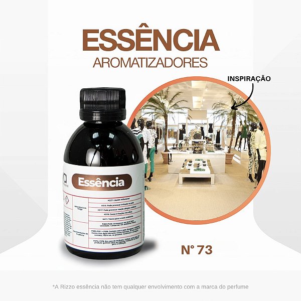 Essência Daslu Vanila Concentrada para Ambientes N°73 - 100 g - 1 unidade - Rizzo