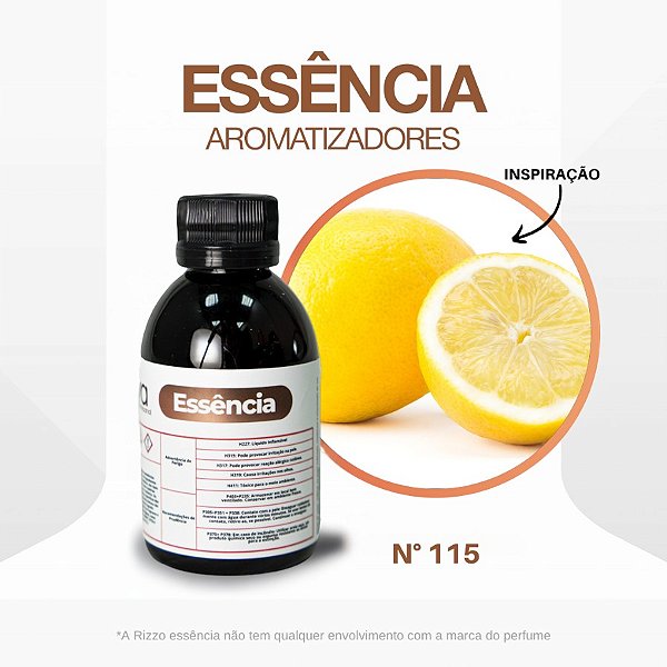 Essência Limao Siciliano Concentrada para Ambientes N°115 - 100 g - 1 unidade - Rizzo
