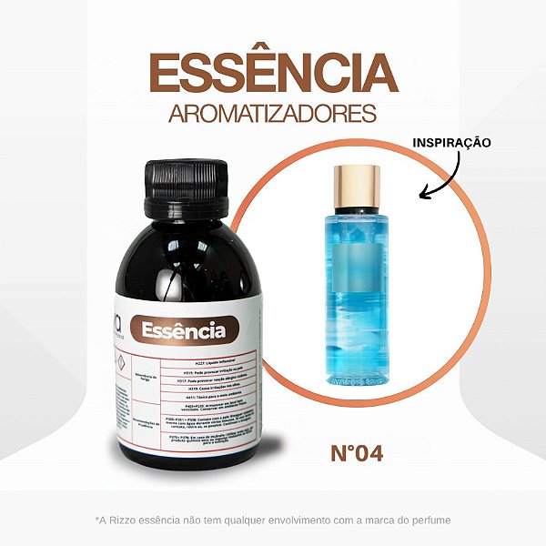 Essência Acqua Kiss Concentrada para Ambientes N°04 - 100 g - 1 unidade - Rizzo