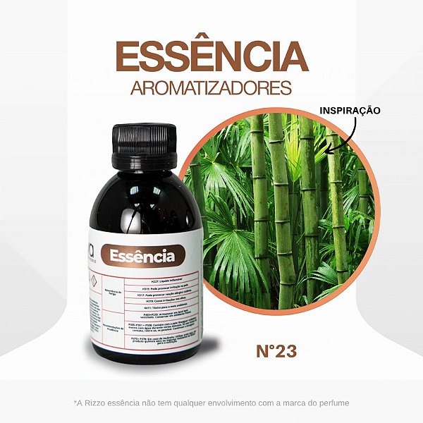 Essência Bamboo Concentrada para Ambientes N°23 - 100 g - 1 unidade - Rizzo